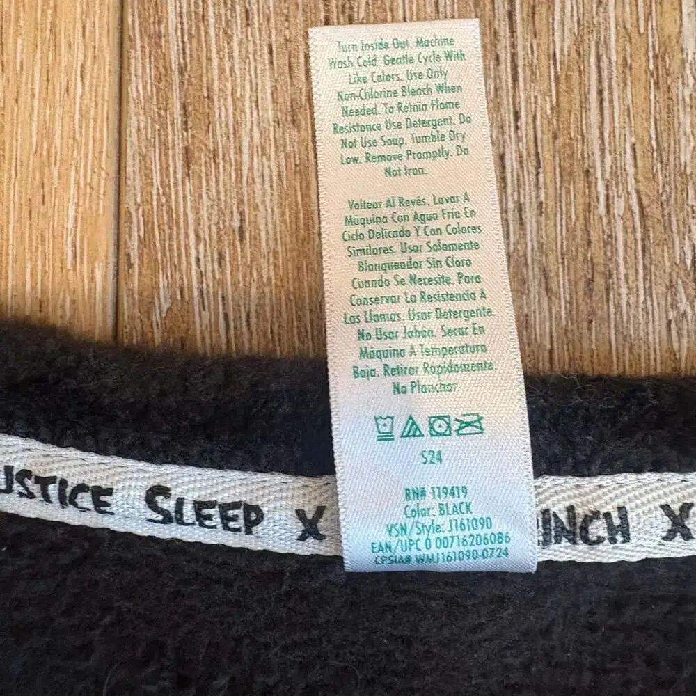 The Grinch x Justice Juniors L 12/14 One Piece Fleece Zip Pajamas Christmas